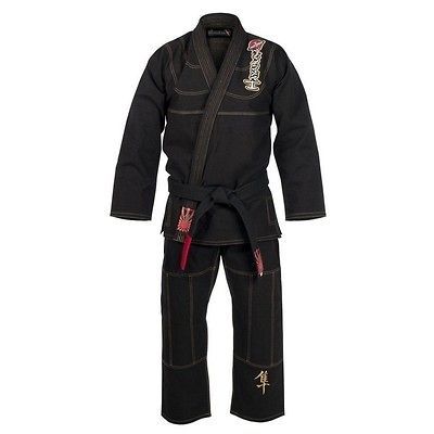 Hayabusa Kanji Pro Jiu Jitsu Gi   Black