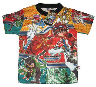 034 BNWT BAKUGAN BATTLE BRAWLERS boys short sleeve summer t shirt S