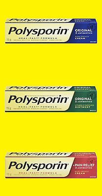 Polysporin Antibiotic Cream, Ointment CUT, BURNS, Heal fast Formula