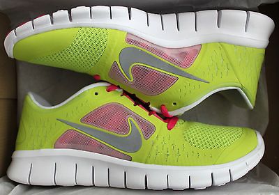 NIKE Free Run 3 GS sz 7Y Womens sz 8.5 Atomic Green Desert Pink