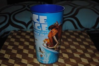 Continental Drift JUMBO Plastic Cup Movie Premiere NEW 7.5 Scrat Sid