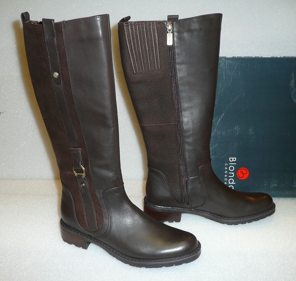 Blondo Varda Waterproof brown leather riding boot NIB