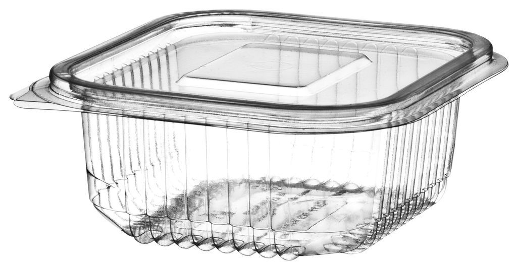 Hinged Food Salad Containers 250cc also Ideal for Fruit or Cake