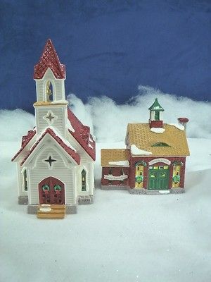 Dept 56 Snow Village Good Shepherd Chapel & School NIB 54240 (1240)