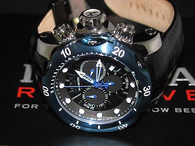 Invicta Mens 10782 Reserve Subaqua Venom Elegant Blue & Black Leather