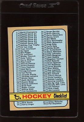 1972 TOPPS #94 CHECKLIST 1 176 EX *450601