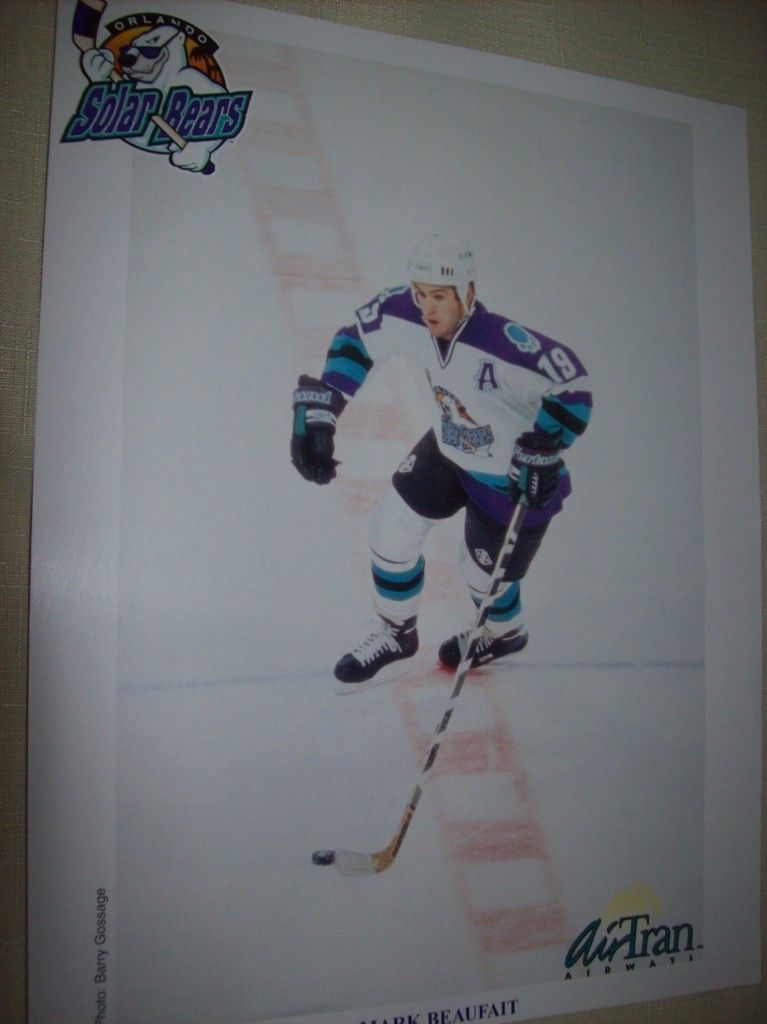 Orlando Solar Bears IHL MARK BEAUFAIT Action Shot Photo