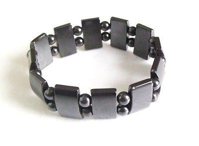 Blake Mens Ladies Magnetic Hematite Bead Fancy Stretchy Fashion