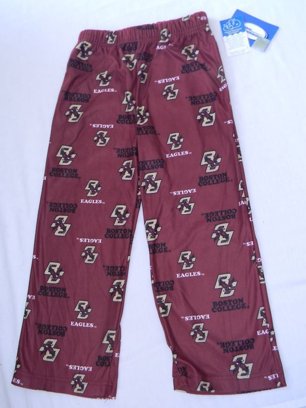 Boston College Eagles Pajama Pants Kids S 4/5 Small Sleep Lounge Pants