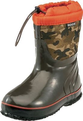 NEW Camo Bogs Boys McKinley Boots Size 10 FREE INTERNATIONAL SHIP