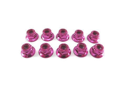 Purple 3mm lock nuts for 110 RC Tamiya HPI HBX XRayYokomo etc lot of