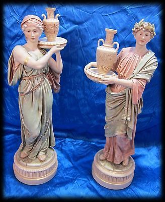 Royal Dux Bohemia Greek Water Bearer 18 Figures Statues