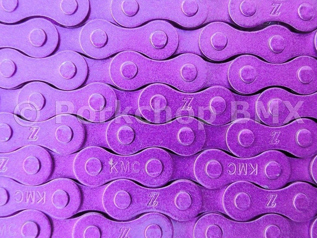 KMC Z410 BMX or fixie bicycle chain 1/2 X 1/8 METALLIC PURPLE