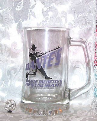 BASEBALL PLAYER DANTE BICHETTE RESTAURANT DENVER COLORADO GLASS HEAVY