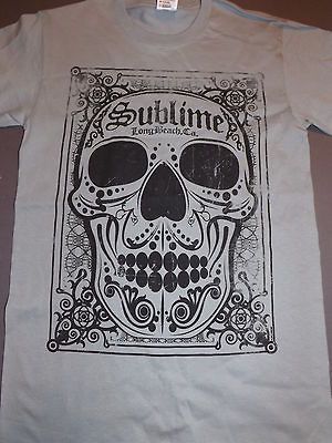 SUBLIME Big Skull Logo Long Beach, CA T Shirt **NEW music band concert