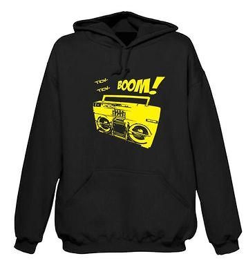 Boombox Hoody   Ghetto Blaster Hip Hop 1980s Breakdance T Shirt