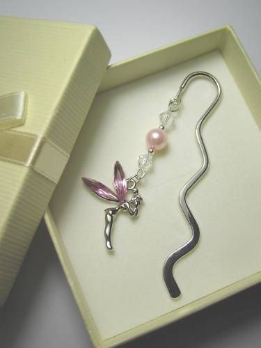 Silver Bookmark Gift Disneys TINKERBELL Girl Pink