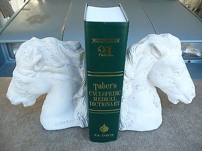 Vintage 1974 Kimo Jaru Ceramics Horse Bust Bookends