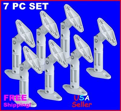 Lot Universal Wall Ceiling Satellite Speaker Mount Bracket White Bose