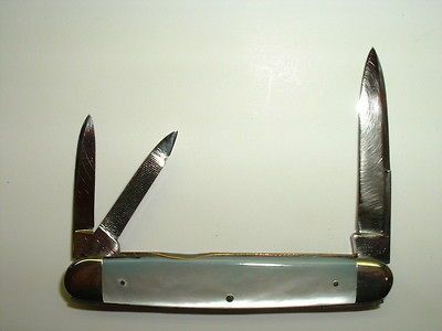 Vintage H. Boker & Cos Whittler Pattern Knife with Mother of Pearl