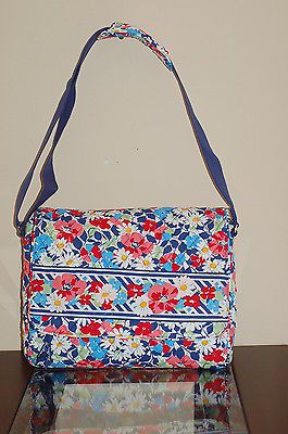 Vera Bradley SUMMER COTTAGE MESSENGER Cross Body and School Bag NWOT