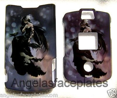 black Motorola V3 V3c v3m RAZR RAZOR Faceplate Cover case skin hard