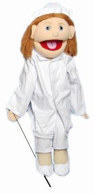 PROFESSIONAL 28 VENTRILOQUIST DUMMY PUPPETS NURSE WHT