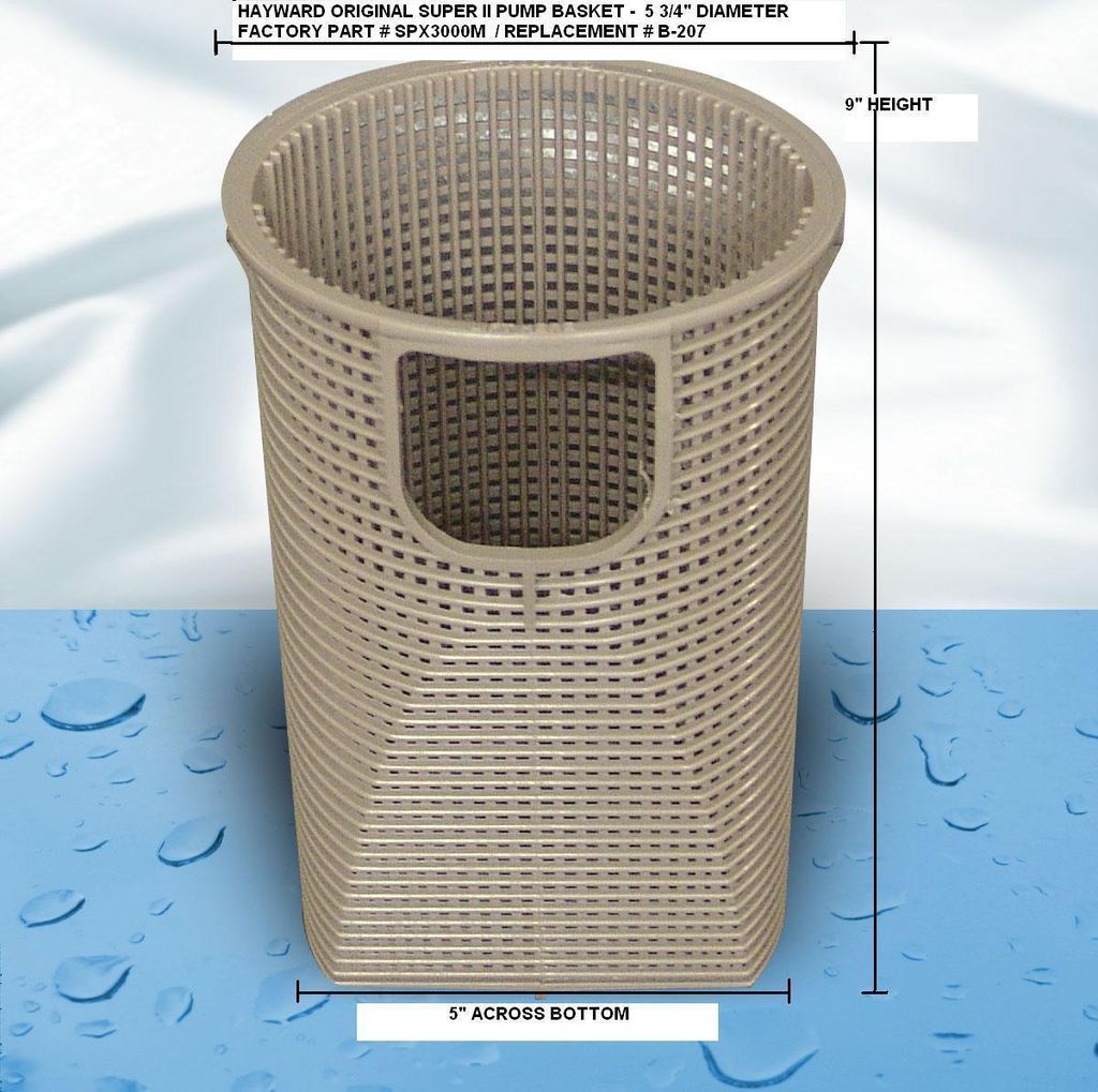 HAYWARD FACTORY SUPER II PUMP BASKET TRAP SPX3000M B207