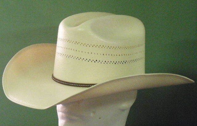 STETSON SPINDLETOP 7X SHANTUNG STRAW COWBOY WESTERN HAT