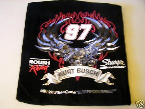 NEW TEAM CALIBER KURT BUSCH #97 SHARPIE T SHIRT SIZE LG