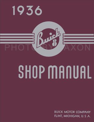 1936 Buick Shop Manual 36 Century Limited Roadmaster Special Service