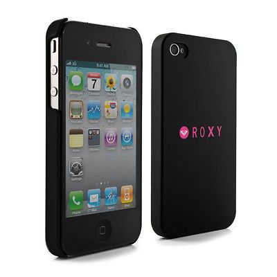 Roxy Hard Shell Case Back Cover for Apple iPhone 4S   Black