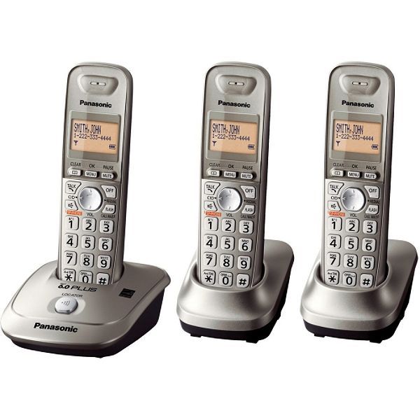 KX TG4013N DECT 6.0 Expandable 3 Line Digital Cordless Phone NEW TRIO