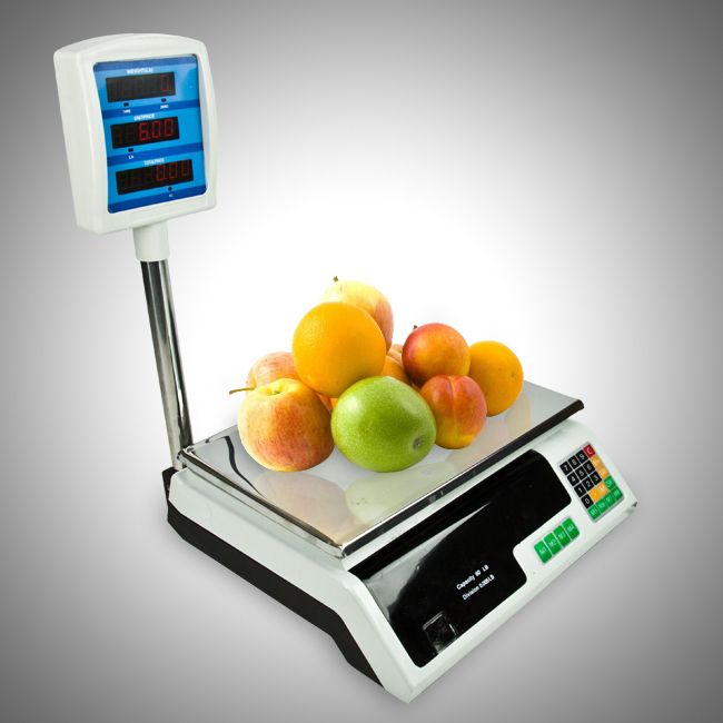 Digital Scale 60lb Food Platform Display Tower Produce Deli Market