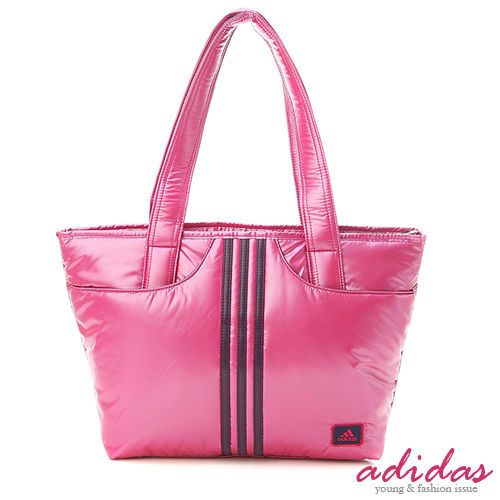 BN Adidas 3 Strips Shoulder Tote Bag Purple Pink