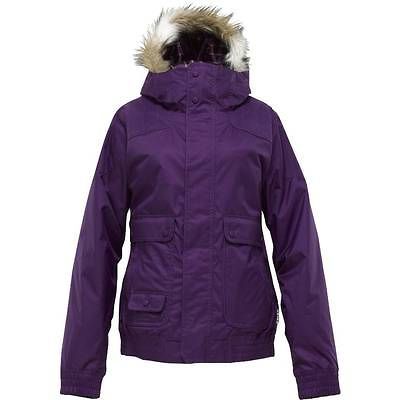 Burton Tabloid Womens Snowboard Jacket Rum Raisin Purple Large