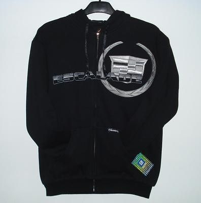 SIZE XXL GM Cadillac Escalade HOODIE EMBROIDERED ZIPPER Cotton JH