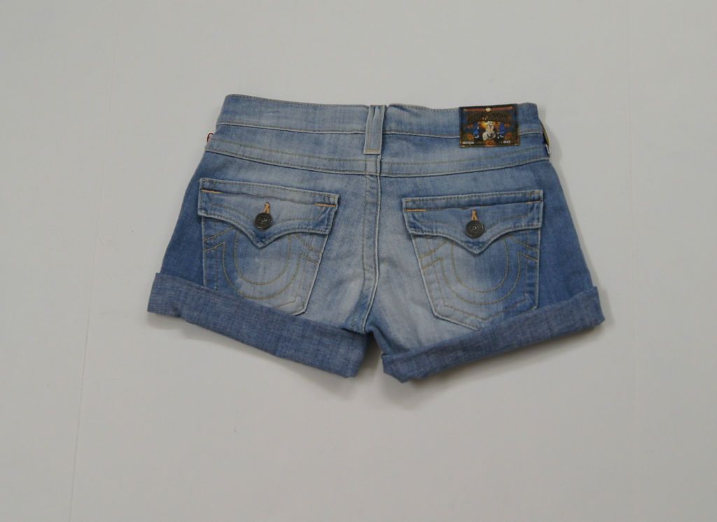 TRUE RELIGION Jayde Bugsy Gold Boyfriend Shorts in Jamestown NEW NWT