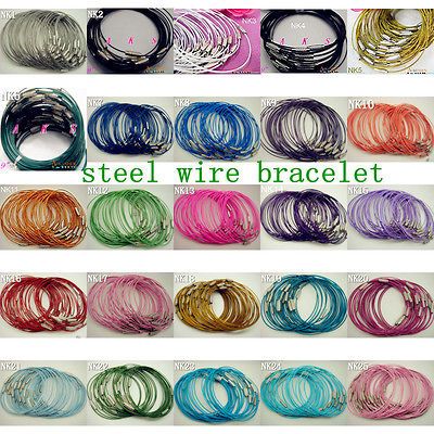 1MM 9 Magnetic Wire Cable Wire bracelet Steel Jewelry Loop NK