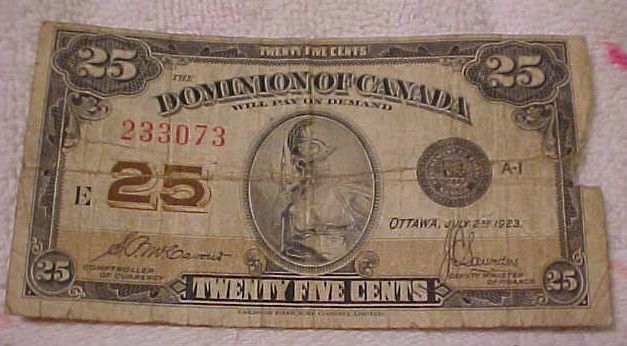 Paper Money from Dominion of Canada