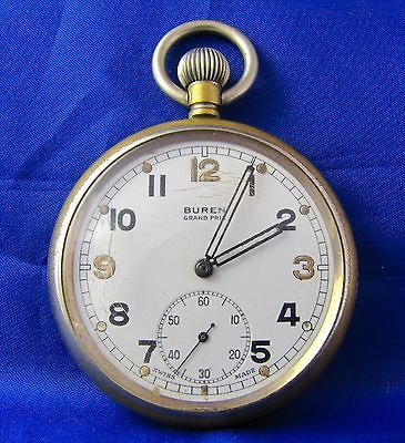 Swiss 15 Jewel pocket watch Grand Prix Buren GSTP LAY BY AVAILABLE