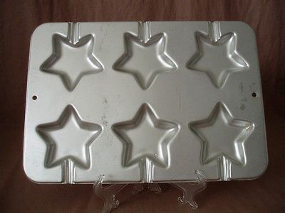 STAR Shaped Treat Pop Cake Pan Wilton 1995 2105 8102 ~ Makes 6 Holiday