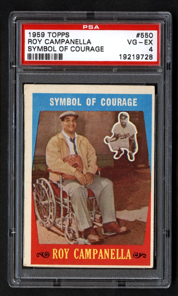 Roy Campanella 1959 Topps #550 PSA 4 VG EX Brooklyn Dodgers Symbol