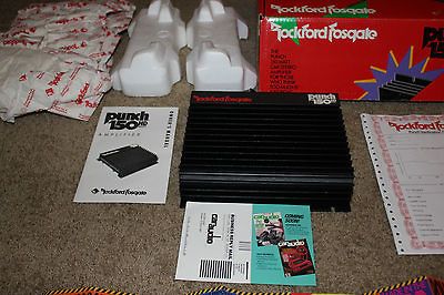 Fosgate Punch 150 Car Audio Amp Amplifier Old School original box