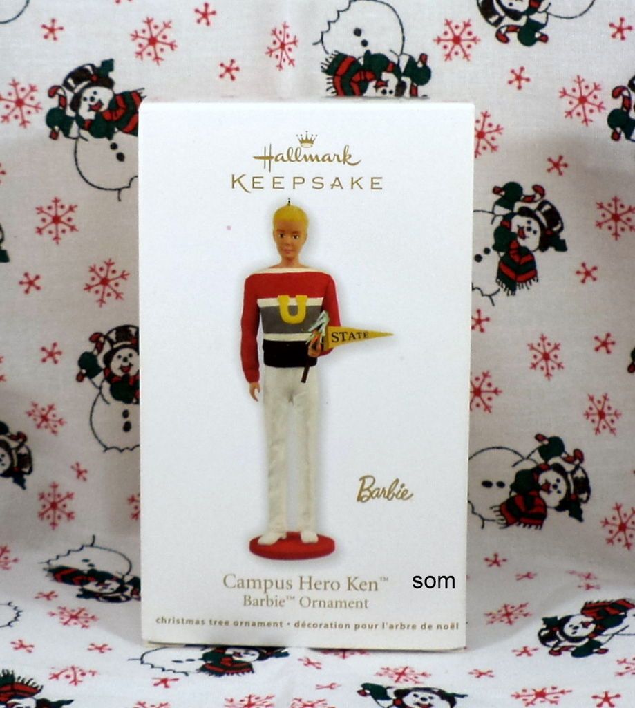 2011 Hallmark Ornament Campus Hero Ken