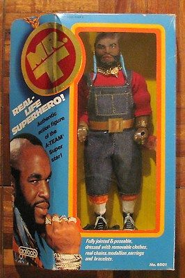 MR. T 12 Doll MIB A TEAM B.A. Mr. T   The Gentle Giant w/Tools