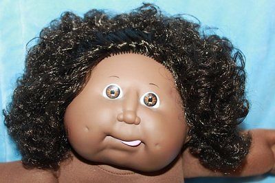 Cabbage Patch Kids Vintage Coleco 1986 Curly Cornsilk Black #11 KT