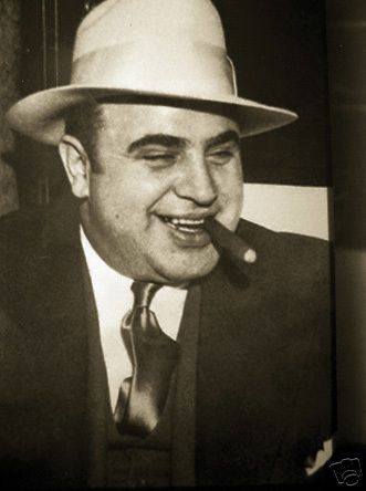 AL CAPONE POSTER Hat and Cigar Mafia RARE NEW 3 Sizes