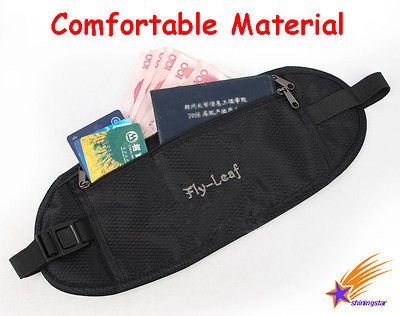 Travel Accessory Passport Holder Money Belt Hidden Waist Wallet Pocket