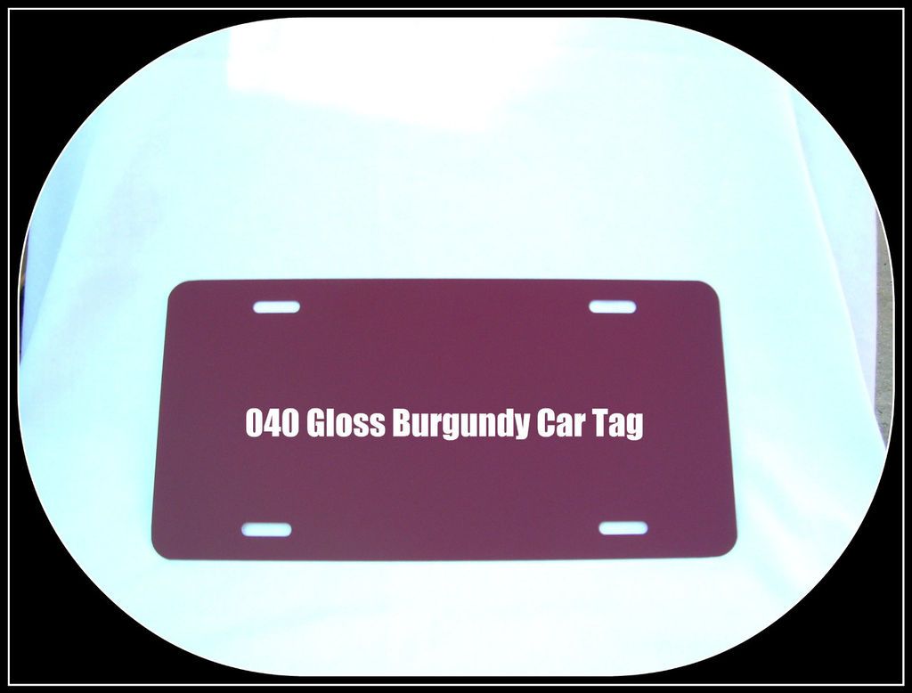 blank car tags